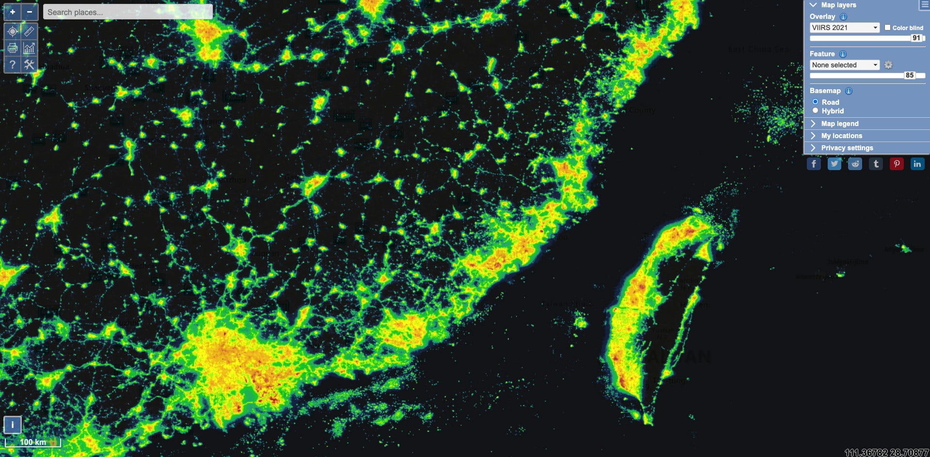 lightpollution-夜间灯光分析