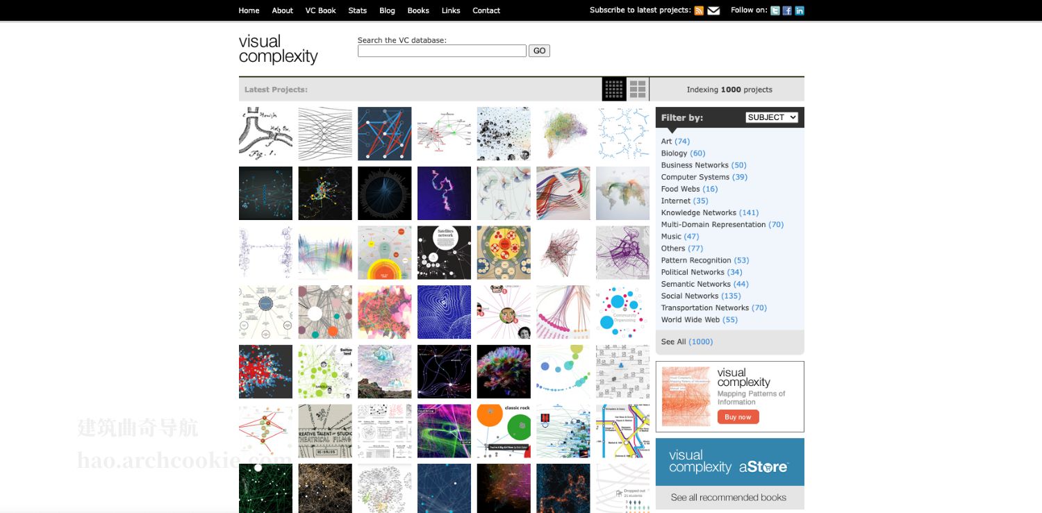 visualcomplexity-在线数据可视化图表