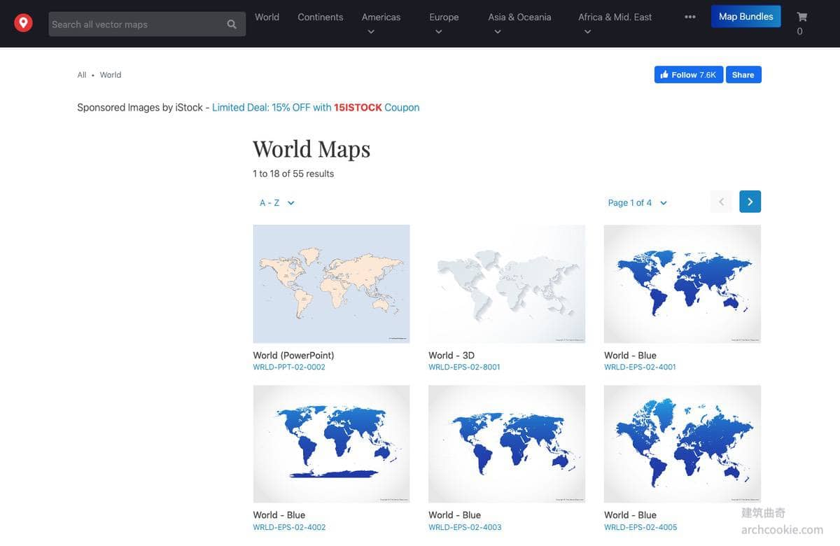 世界地图矢量地图下载