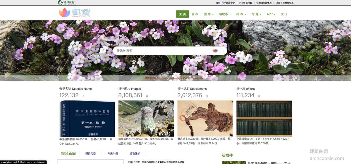 植物志-植物物种信息系统-在线植物数据库