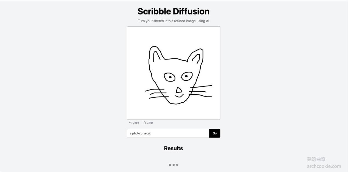 scribblediffusion-一个可以把你随手勾勒的草图变成照片的在线绘图工具