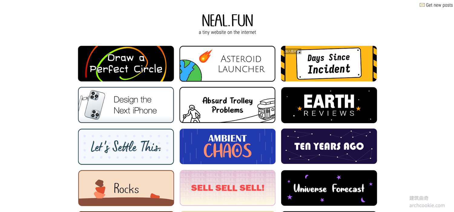 Neak Fun Neal.fun - 有趣的小应用合辑-建筑曲奇导航