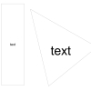 Automatic text height with inside curve