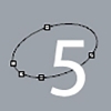 Ellipse given 5 points v.1